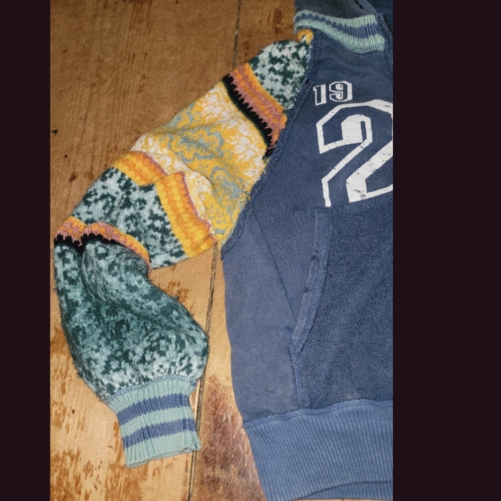 We The Free People MIXED TAPE media Hoodie Sweatshirt Sweater Sleeves Ruffgrrl - Picture 12 of 16